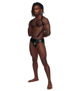 Fetish Uranus Nylon Spandex Moonshine Harness Brief Black L/XL