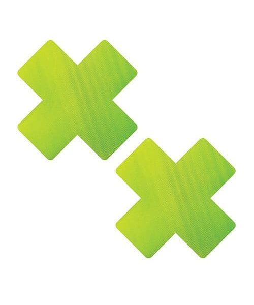 =Neva Nude Chameleon Color Changing X Factor Pasties - Green/Yellow