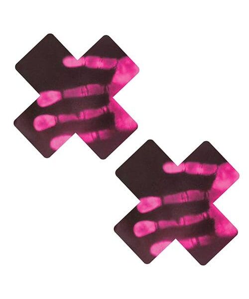 Neva Nude Temperature Reactive X Factor Pasties - Neon Pink