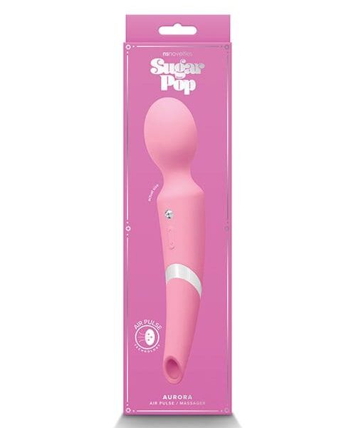 Sugar Pop Aurora Air Pulse Massager Wand - Pink