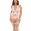 Noah Soft Cup Merrywidow w/Garter Straps & G-String Peach Whip 1X/2X