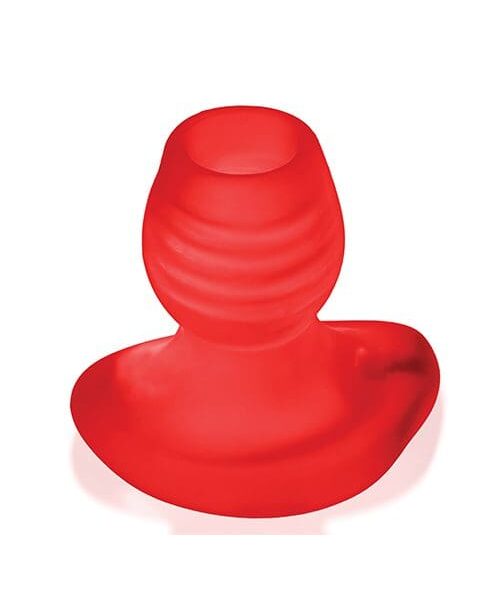 Oxballs Glowhole 1 Hollow Buttplug w/LED Insert Small - Red Morph