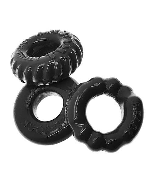 Oxballs Bonemaker 3 Pack Cockring Kit - Black