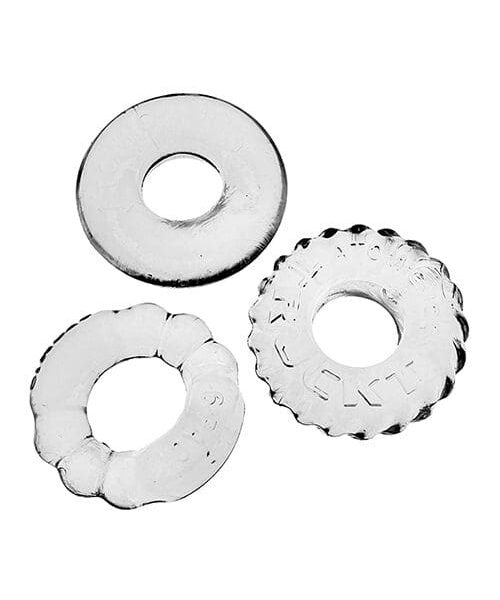 Oxballs Bonemaker 3 Pack Cockring Kit - Clear