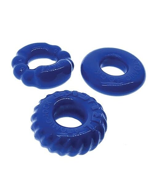 Oxballs Bonemaker 3 Pack Cockring Kit - Pool blue