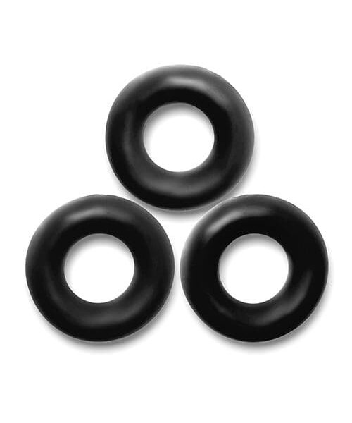 Oxballs Fat Willy 3 Pack Jumbo Cock Rings - Black