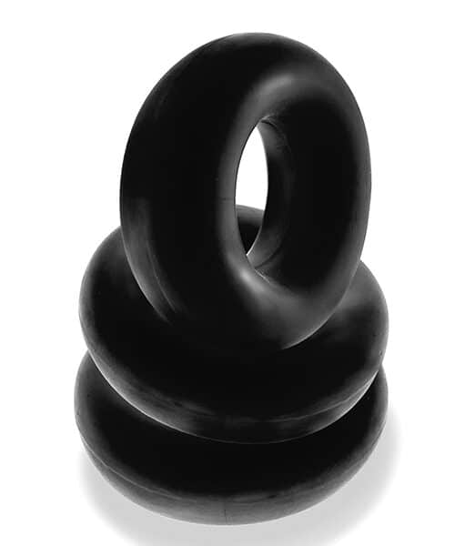 Oxballs Fat Willy 3 Pack Jumbo Cock Rings - Black