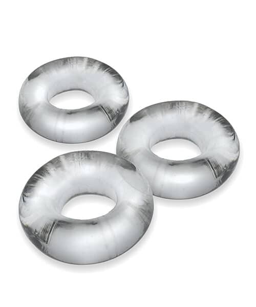 Oxballs Fat Willy 3 Pack Jumbo Cock Rings - Clear