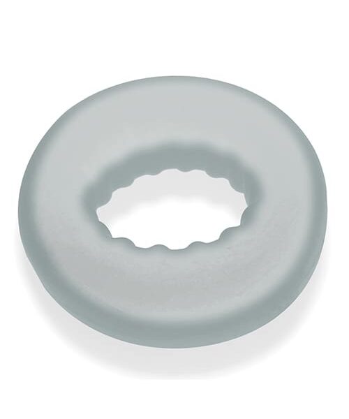 Oxballs Axis Rib Griphold Cockring - Clear Ice