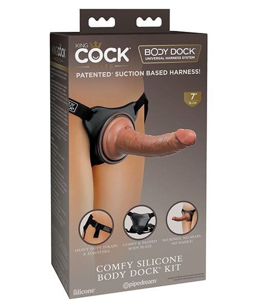 King Cock Elite Comfy Silicone Body Dock Kit