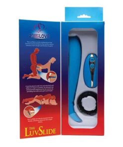 2ChooseLove The LuvSlide Couples Vibrator w/Remote - Blue