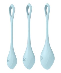 Satisfyer Yoni Power 2 Balls Training Set - Light Blue