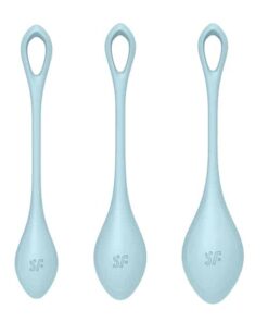 Satisfyer Yoni Power 2 Balls Training Set - Light Blue