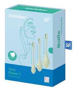 Satisfyer Yoni Power 2 Balls Training Set - Light Green