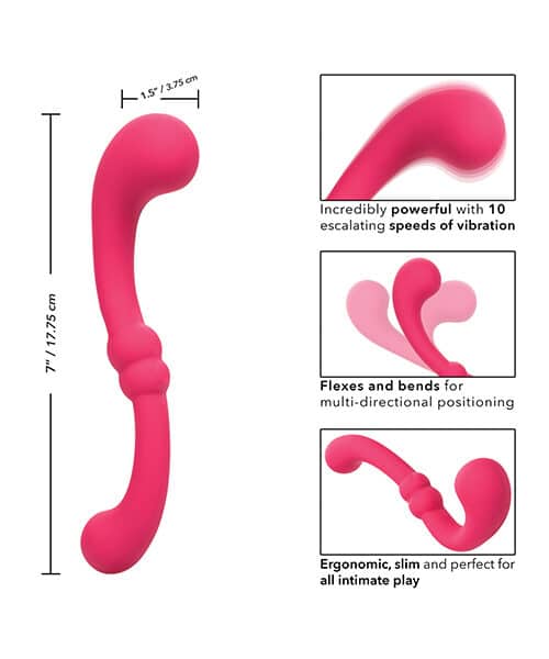 Pretty Little Wands Curvy Massager - Pink