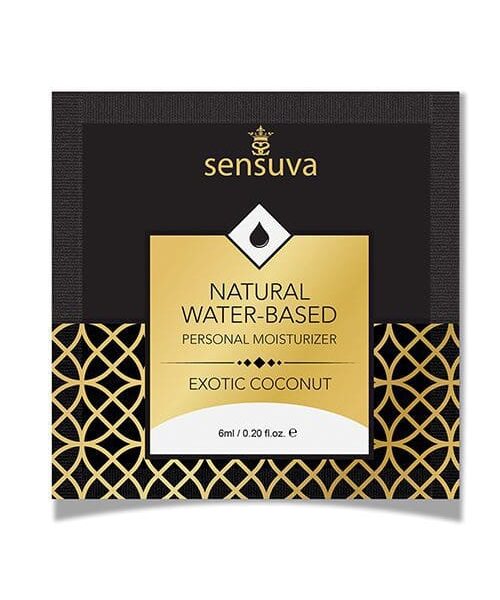 Sensuva Natural Water Based Personal Moisturizer Single Use Packet - 6 ml Exotic Coconut