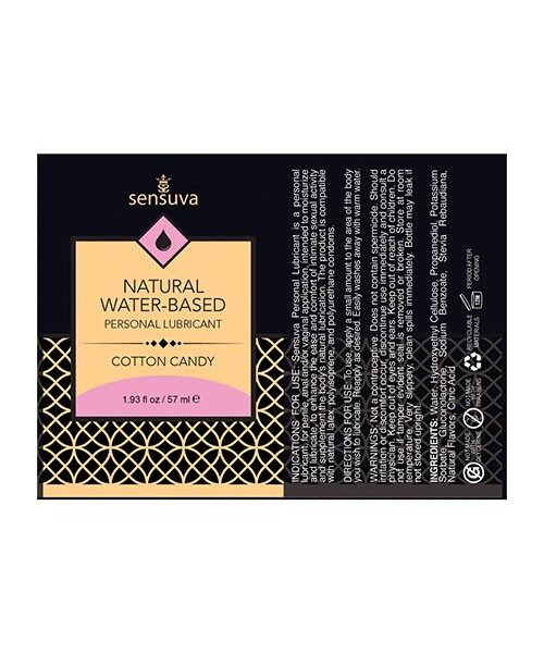 Sensuva Natural Water Based Personal Moisturizer - 1.93 oz Cotton Candy