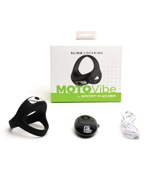 Sport Fucker Motovibe Sling Cockring w/Remote - Black