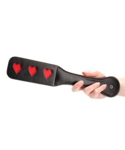 Shots Ouch Hearts Paddle - Black