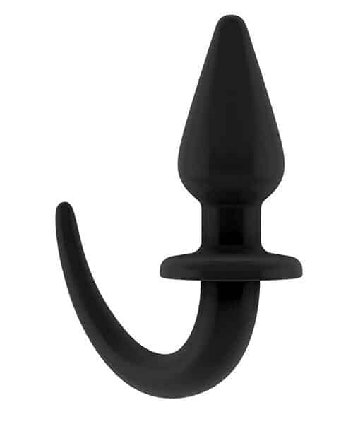 Shots Ouch Puppy Play Tail Butt Plug - Black