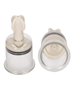 Shots Pumped Nipple Suctions Set - Large Clear