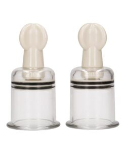 Shots Pumped Nipple Suctions Set - Large Clear