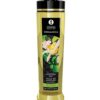 Shunga Organic Kissable Massage Oil - 8.5 oz Exotic Green Tea