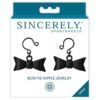 Sincerely Bow Tie Nipple Jewelry