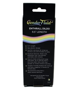 Gender Fluid 6.5" Enthrall Strap On Dildo - Black