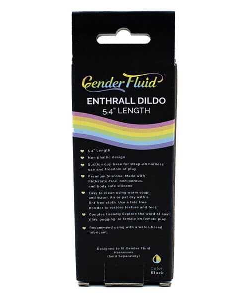 Gender Fluid 5.5" Enthrall Strap On Dildo - Black