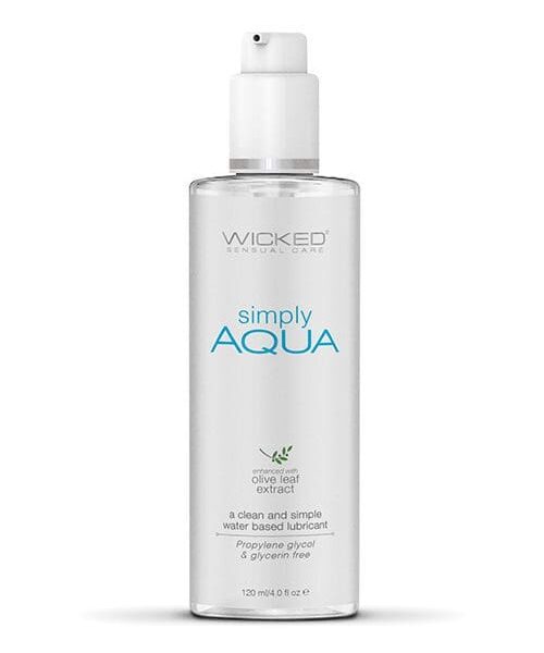 Wicked Sensual Care Simply Aqua Water Based Lubricant - 4 oz