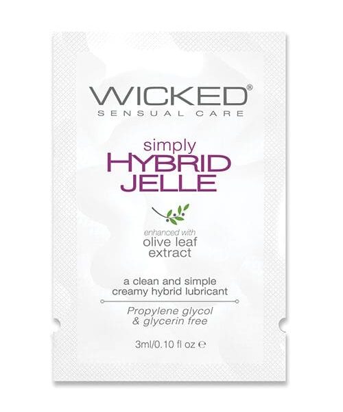 Wicked Sensual Care Simply Hybrid Jelle Lubricant - .1 oz