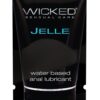 Wicked Sensual Care Jelle Water Based Anal Lubricant - .1 oz Fragrance Free