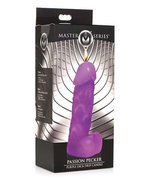 Master Series Passion Pecker Dick Drip Candle - Purple