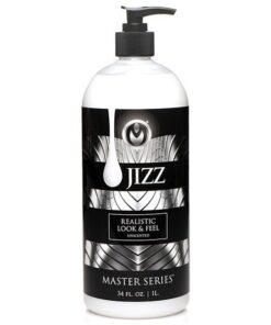 Master Series Unscented Jizz Water Based Body Glide - 34oz