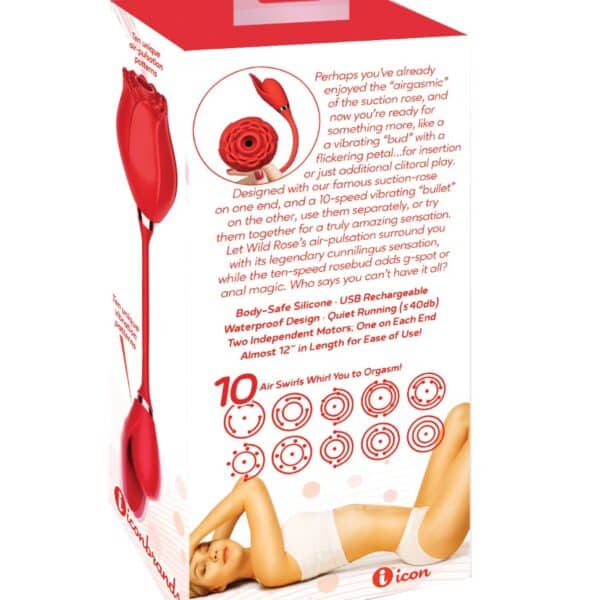 Wild Rose & Bullet Vibrator - Red